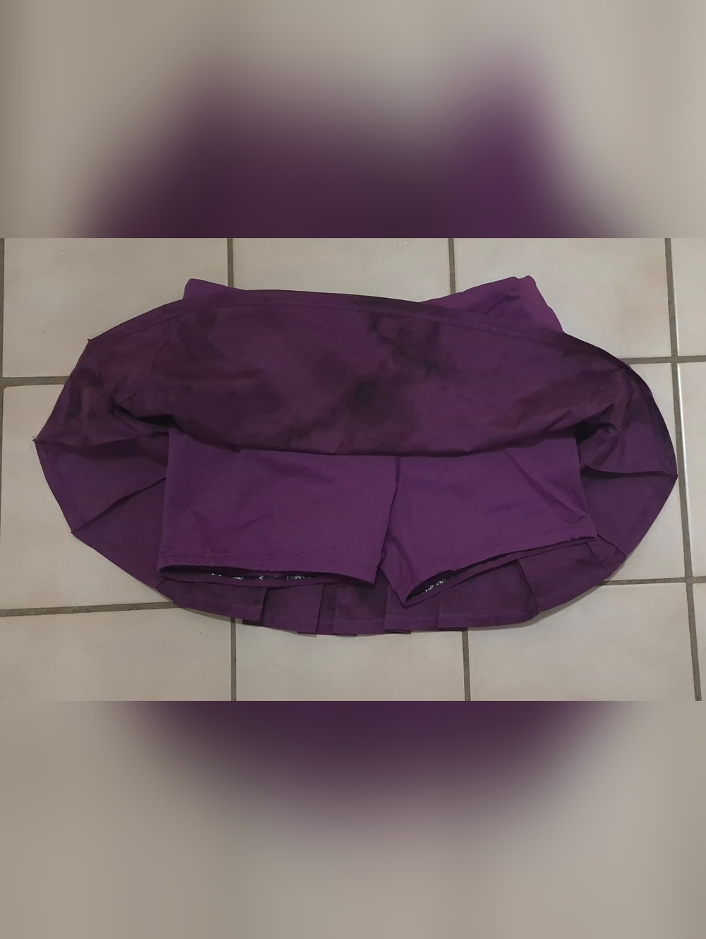Lululemon Speed Skirt Skort Spray Dye Dewberry Size 4 - Picture 3 of 5